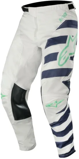 Alpinestars Racer Braap Motocross Pants, White/Blue
