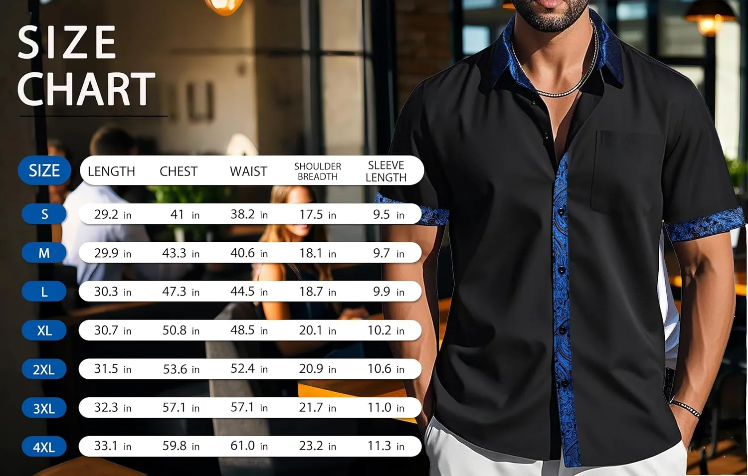 Barry.Wang Men's Short Sleeve Linen Shirts Casual Summer Button Down Business Formal Polyester Shirt Regular Wedding Party