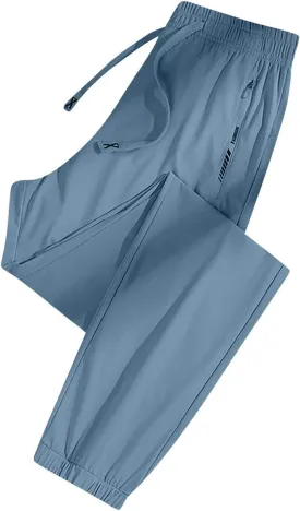 Beeswan Pants for Women with Pocket Lightweight Ankle Workout Pants Joggers 2025 Drawstring Solid Trousers Plus Summer