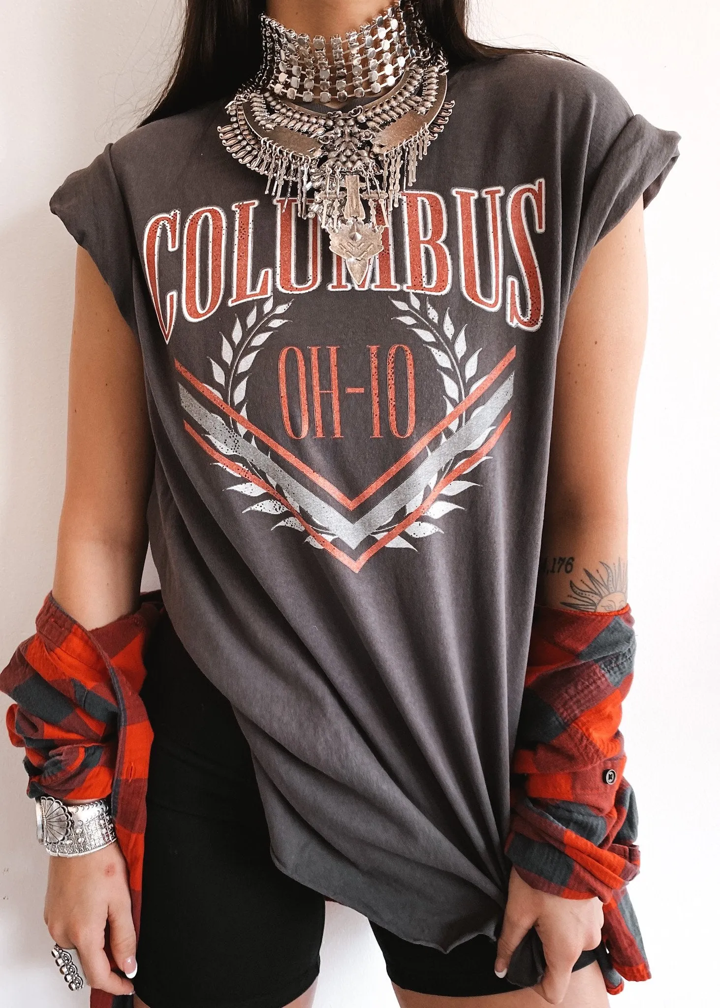 COLUMBUS OH-IO 90's SIDE SLIT TEE