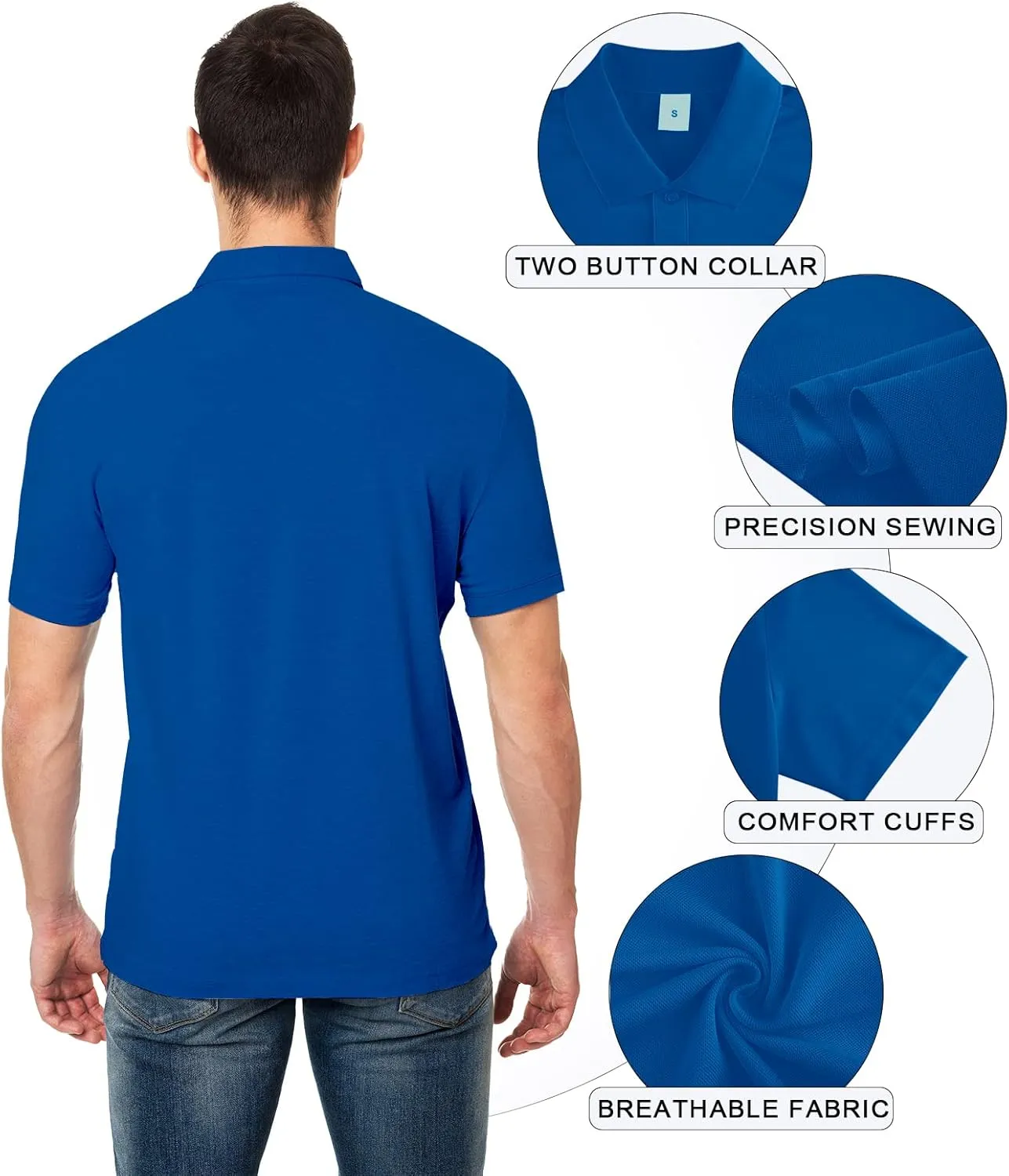 Custom Polo Shirt for Men Customized Golf Shirts Design Your Own Personalized Tee Upf50  Print Embroidered Text Photo Logo