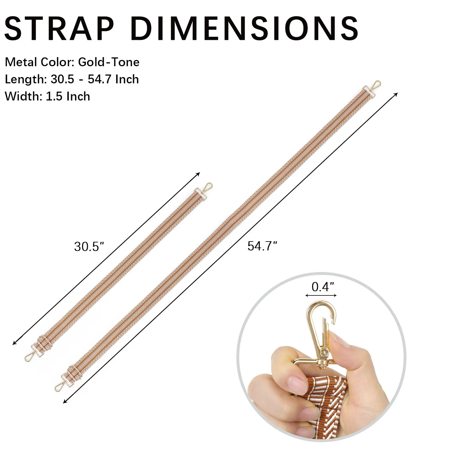 Fashionable and Detachable Wide Shoulder Strap