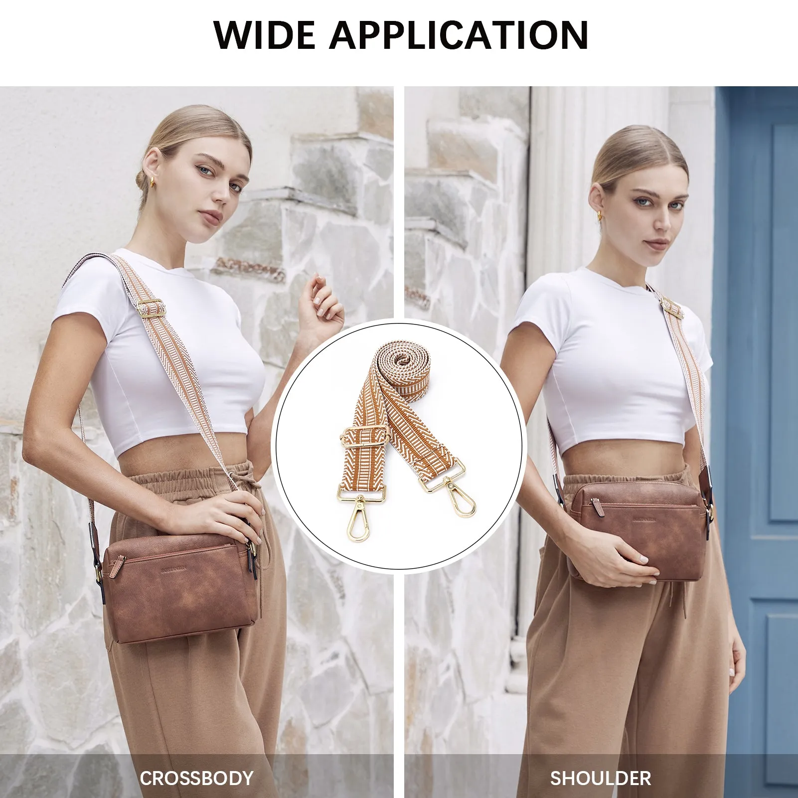 Fashionable and Detachable Wide Shoulder Strap