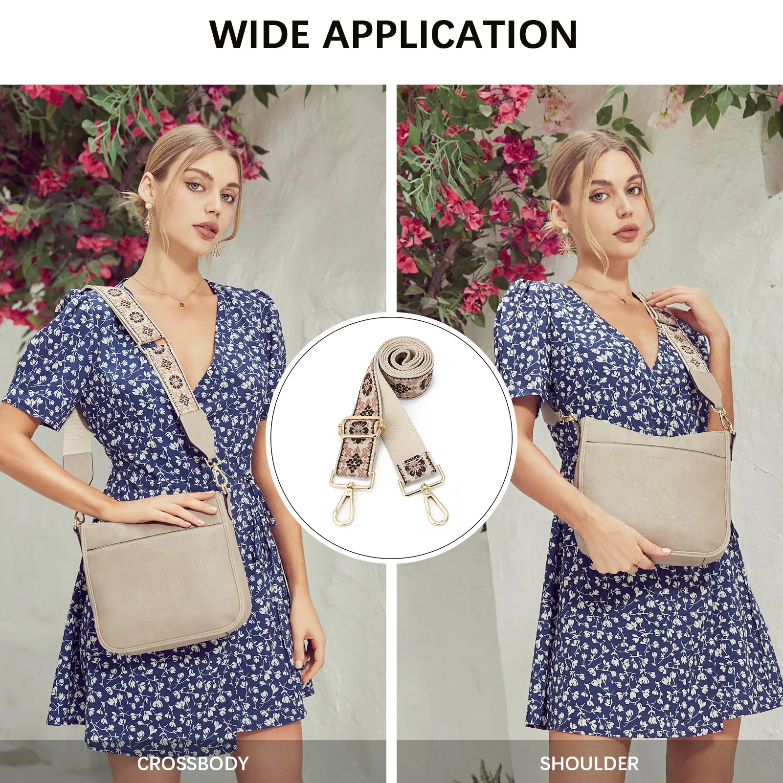 Fashionable and Detachable Wide Shoulder Strap
