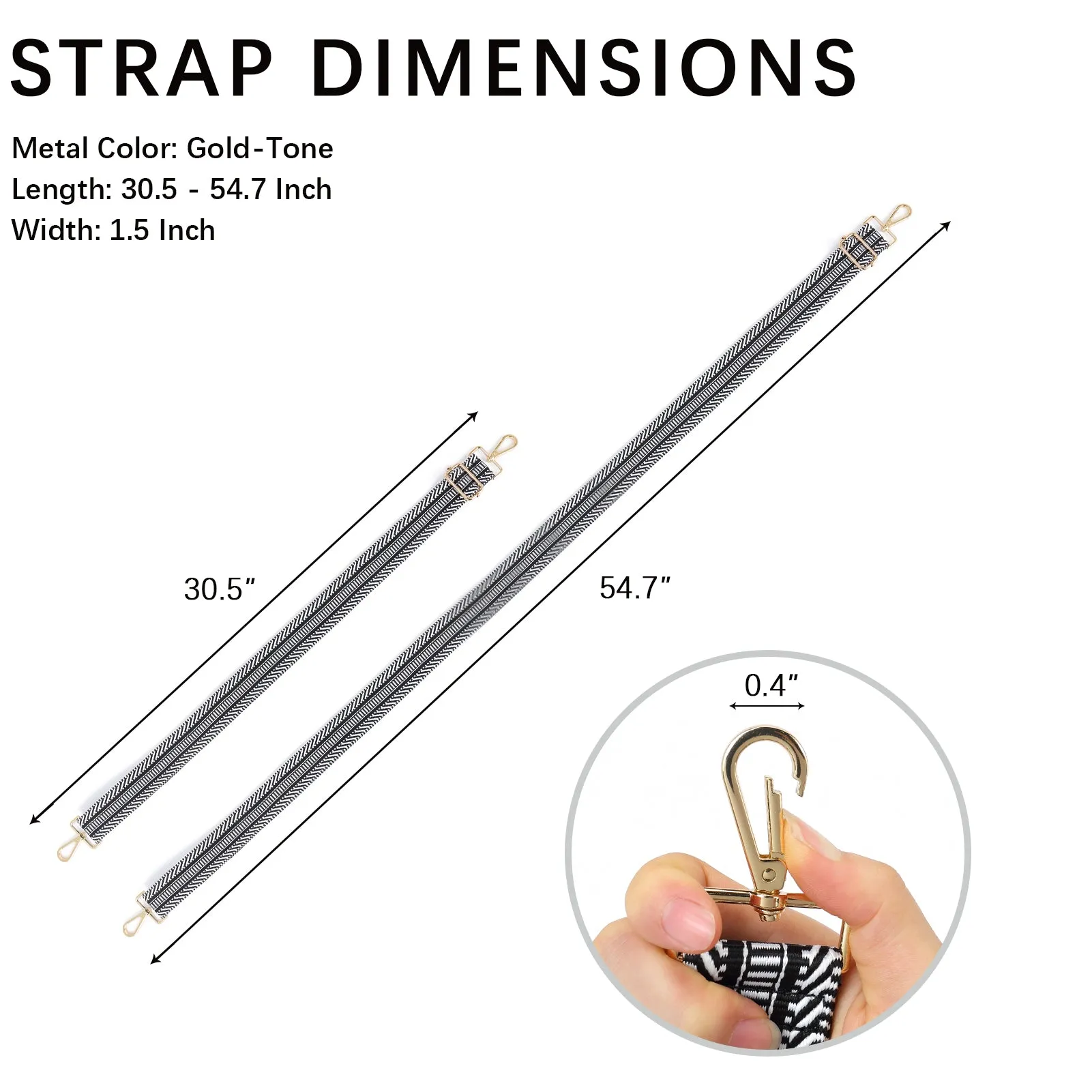 Fashionable and Detachable Wide Shoulder Strap