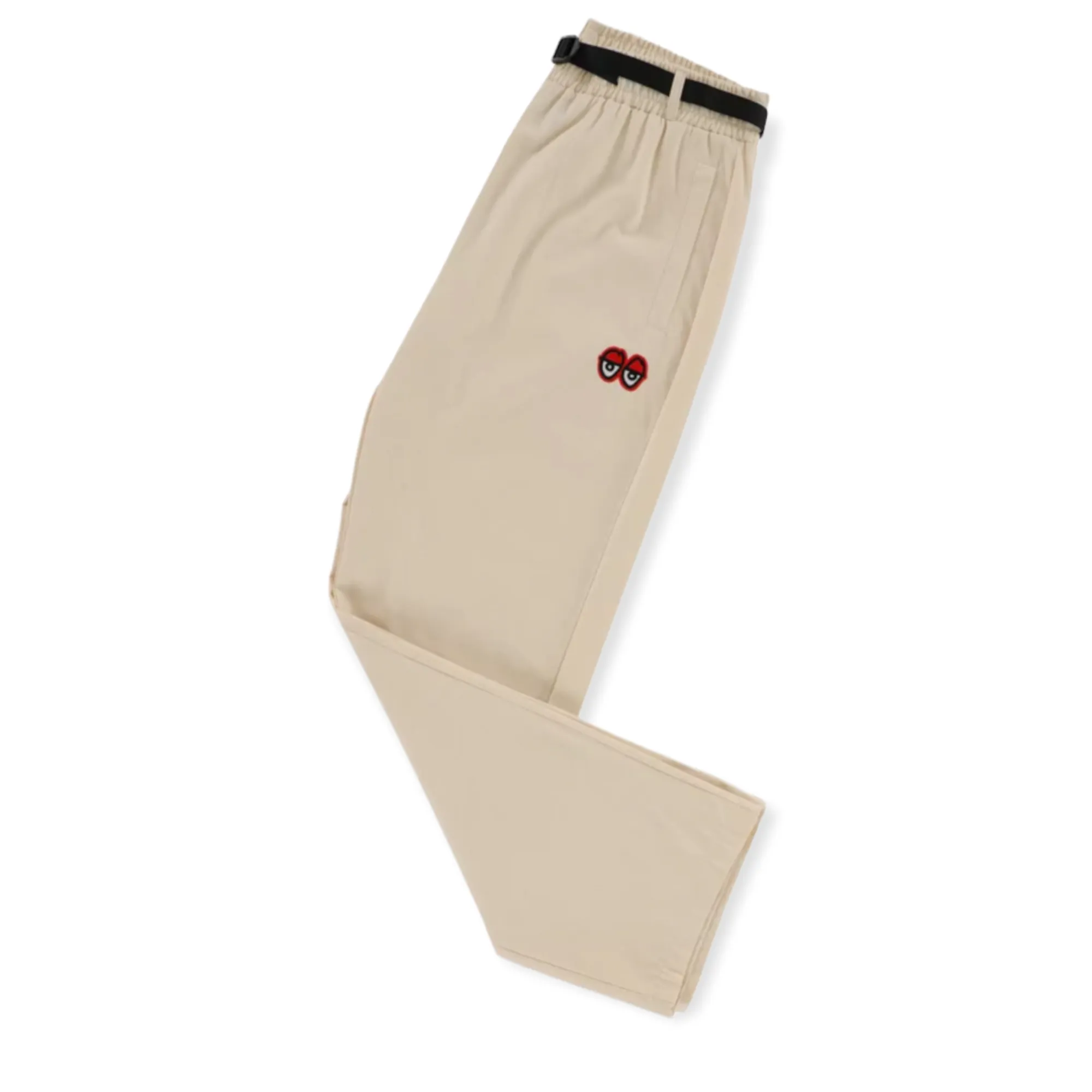 Krooked Eyes Ripstop Pants Ecru/Red