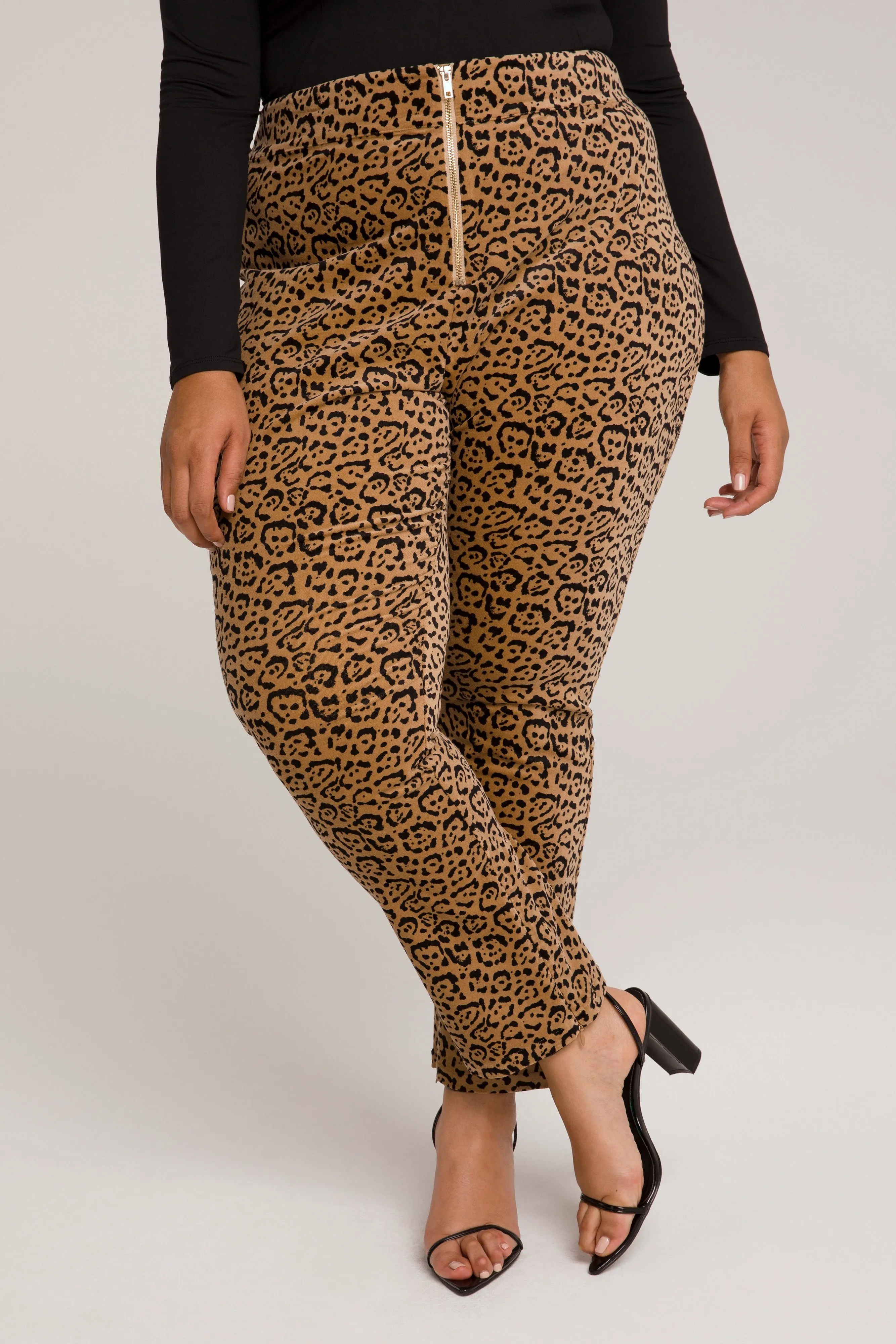 LEOPARD SUIT PANT | CARAMEL LEOPARD001