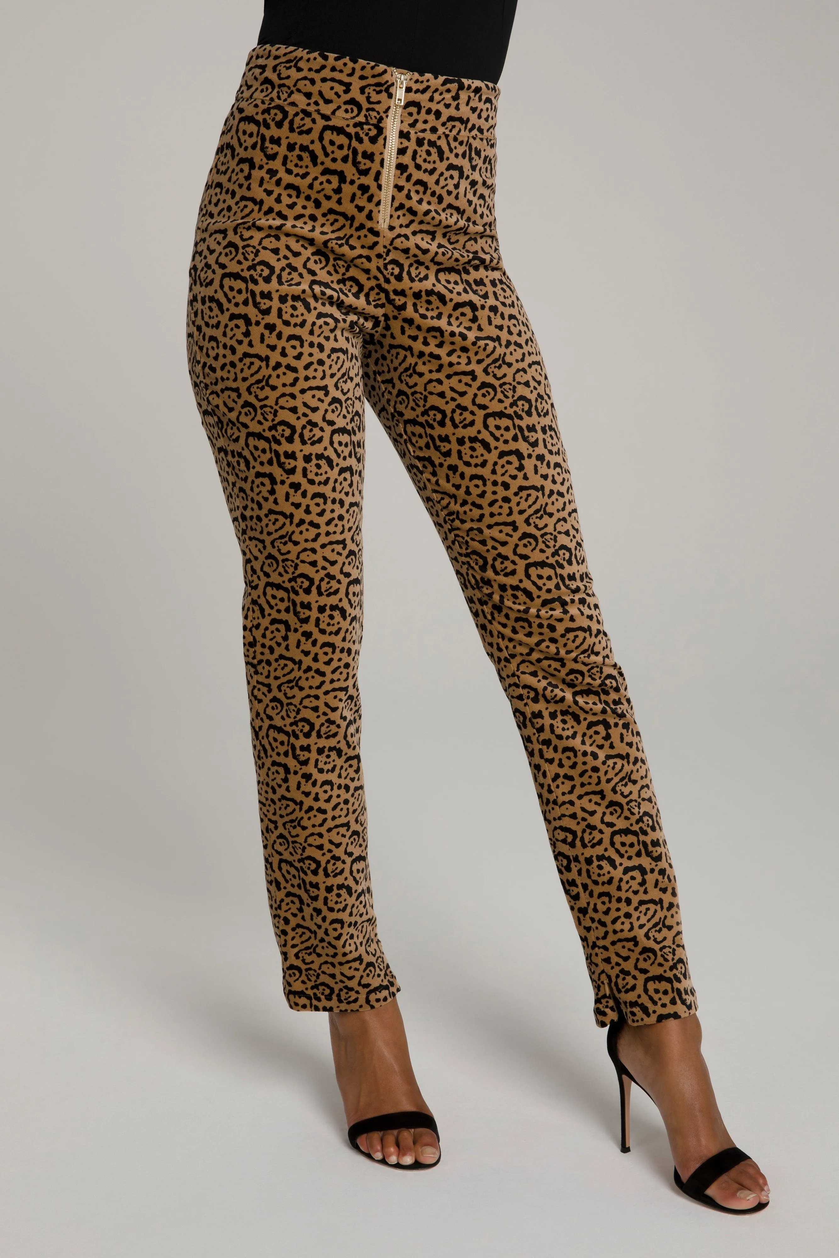 LEOPARD SUIT PANT | CARAMEL LEOPARD001