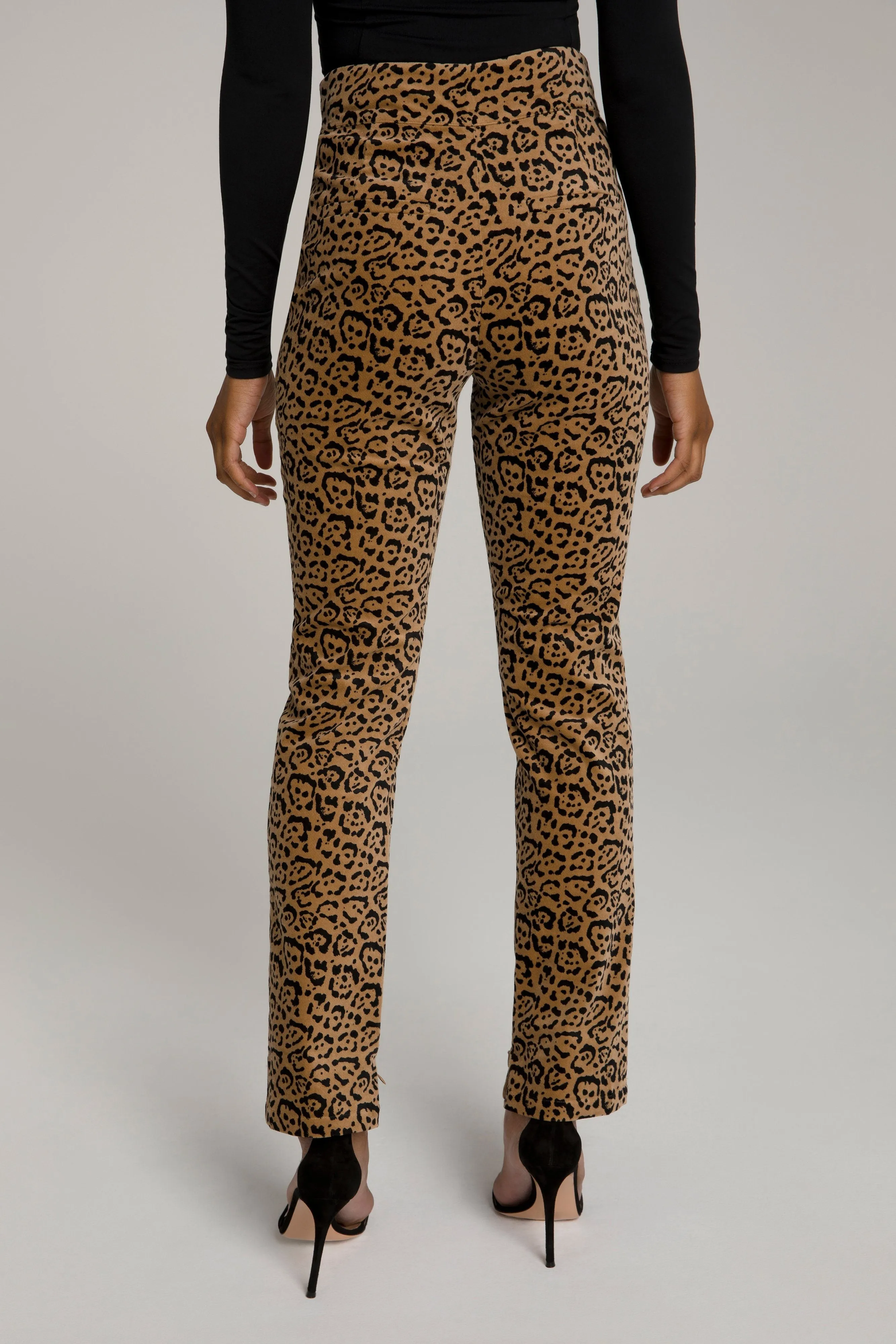 LEOPARD SUIT PANT | CARAMEL LEOPARD001