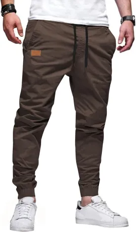 Men's Casual Joggers Pants Chino Hiking Outdoor Pants Cotton Sweatpants Pants for Running