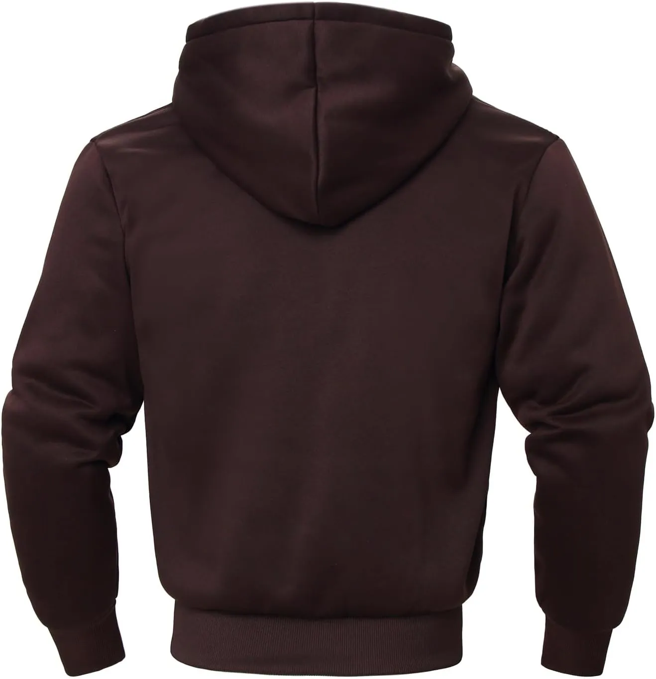 Mens Hoodies Zip Up Thick Sherpa Lined Heavyweight Workout Winter Warm Sweatshirt Jackets