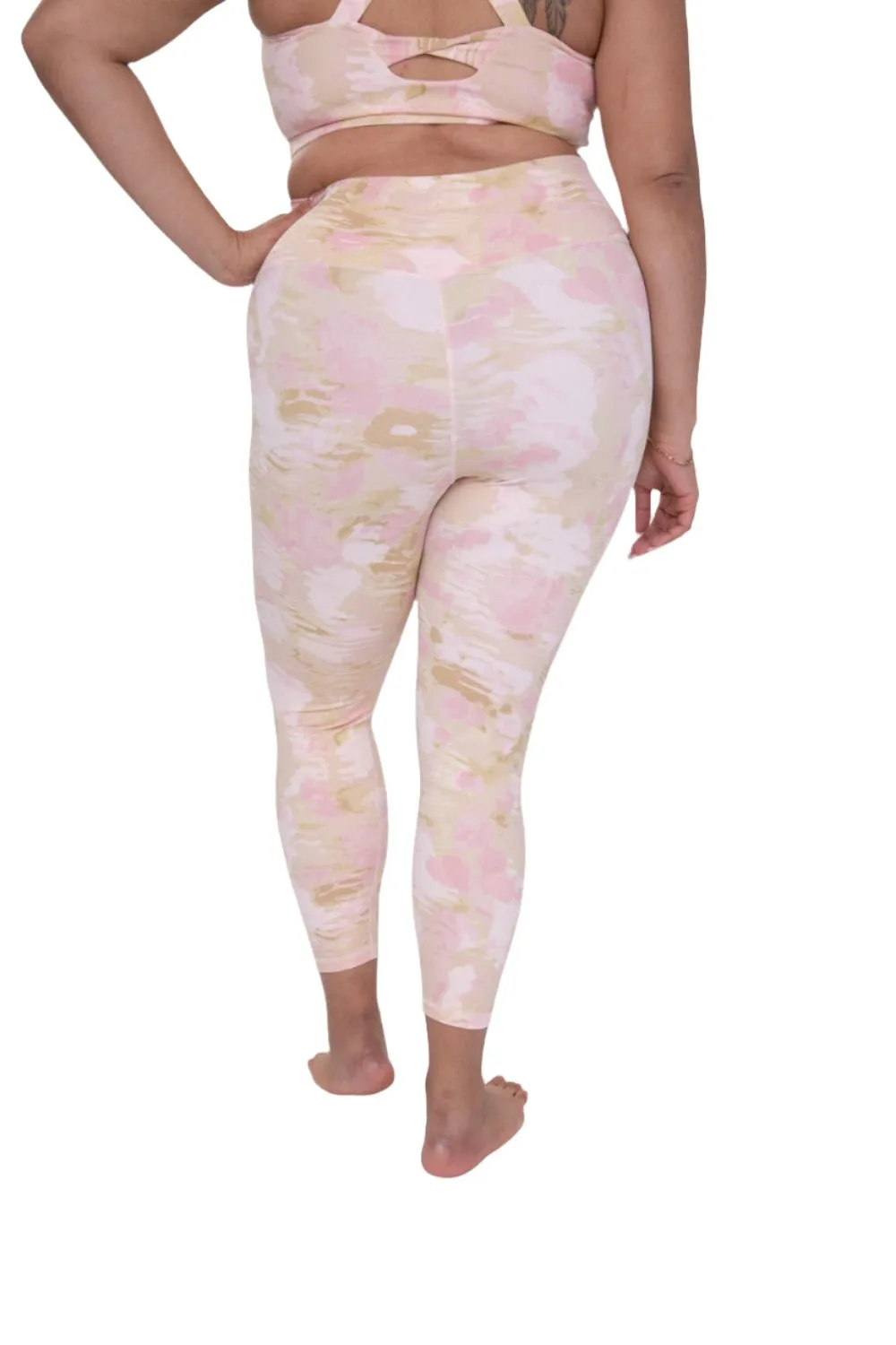 Mono B Pink Lemonade Sweetheart Highwaist Leggings APH3186 Plus