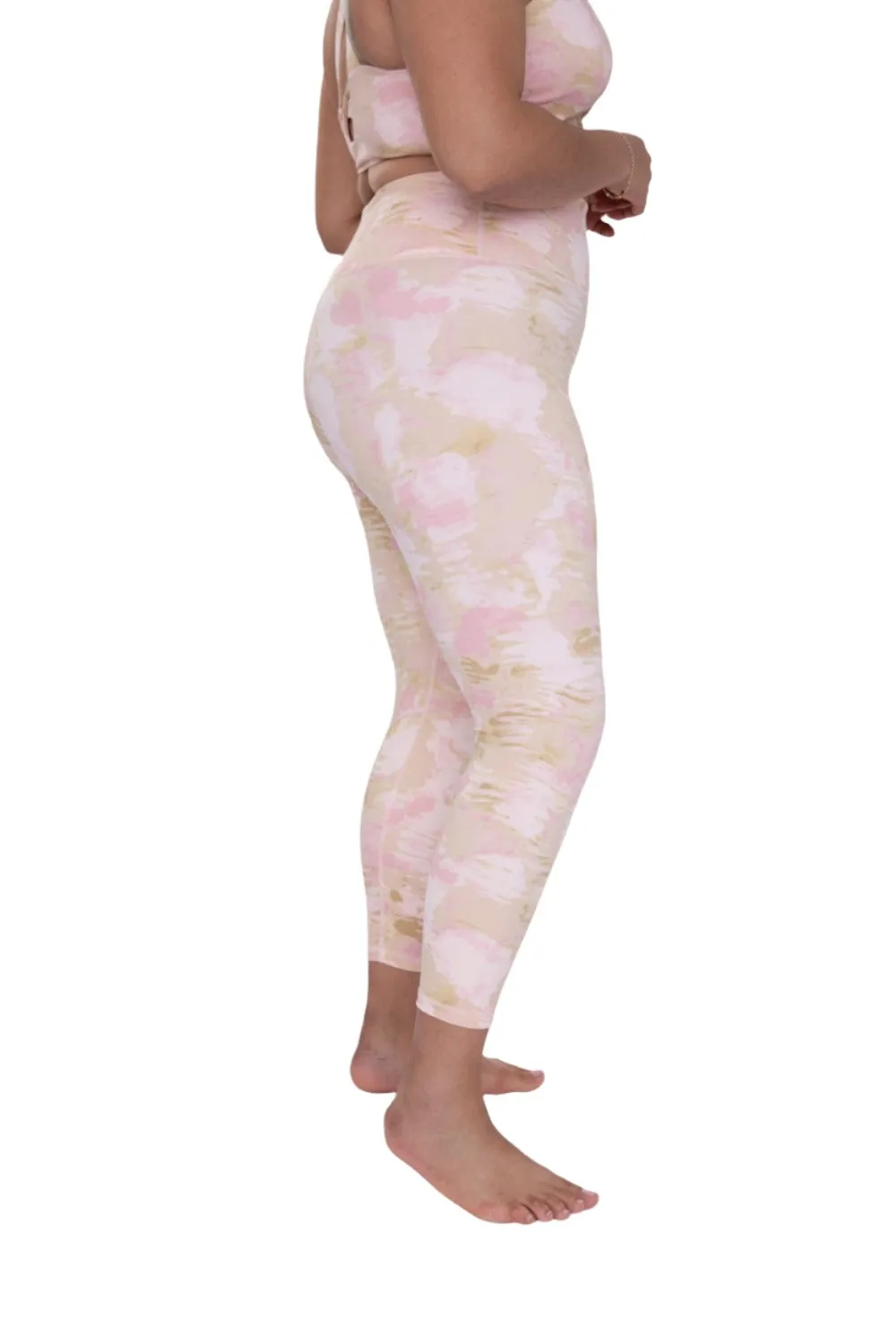 Mono B Pink Lemonade Sweetheart Highwaist Leggings APH3186 Plus