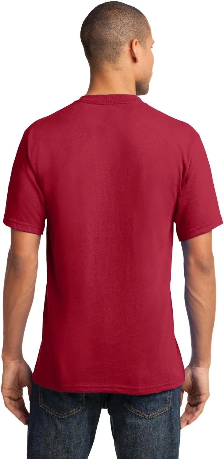 Port & Company Men's 54 oz 100% Cotton V Neck T Shirt