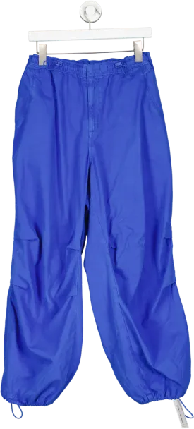 Reclaimed Vintage Parachute Pants Blue UK S