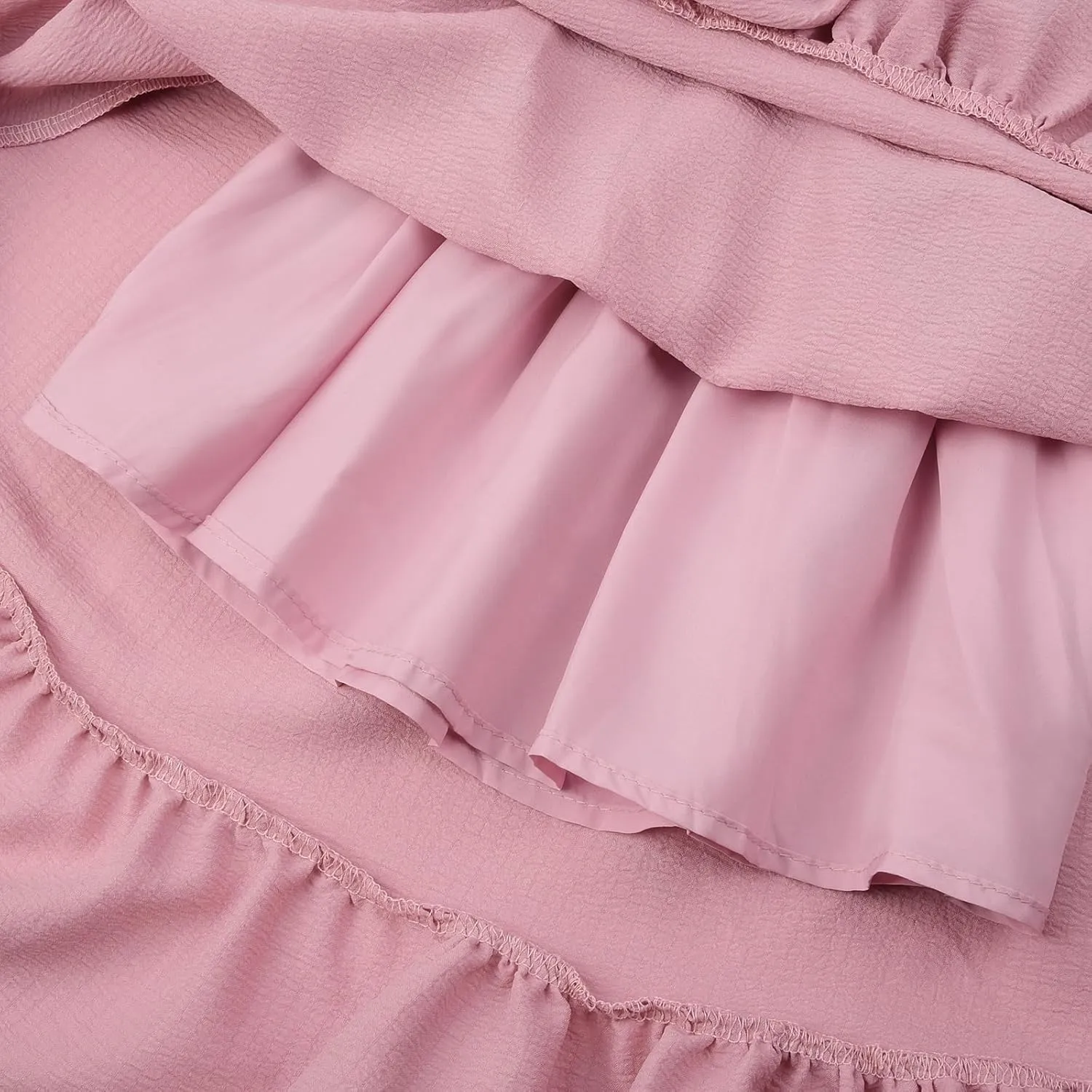 Uhnice Girls Summer Casual Dress Bow Tie Back Dresses Off Shoulder Ruffled Hem