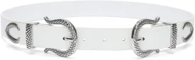 Women Vintage Belts Ladies Western Design Black Waist Belt for Jeans Pants Dress