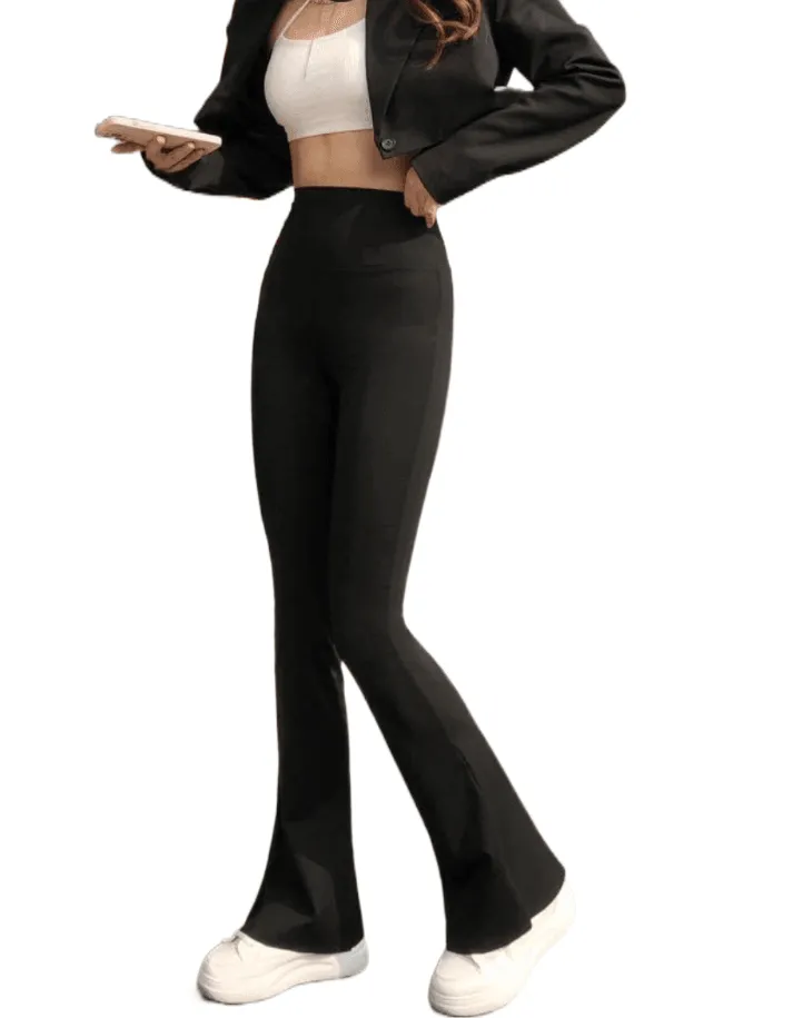 Women's Black Flare Pants