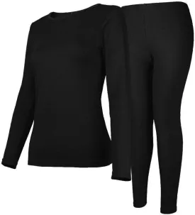 Womens Thermal Underwear Set Long Johns with Fleece Lined Ultra Soft Top & Bottom Base Layer Thermals for Women